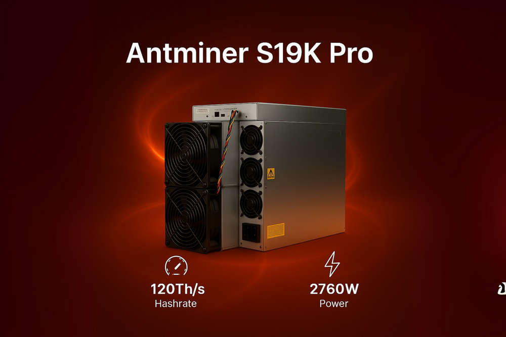 Bitmain Antminer S19K Pro Bitcoin Miner | 110–120Th/s 2760W SHA-256 ...